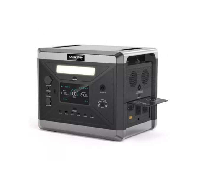Портативна електростанція SolarPlay Q2501 LiFePO4 2400 Вт/2160 Вт·год
