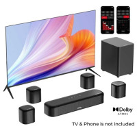 Саундбар Ultimea Aura A60 7.1, пікова потужність 350 Вт, HDMI eARC, 4 динаміки об'ємного звуку