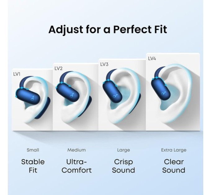 Бездротові навушники Anker Soundcore AeroFit 2 відкритого типу, Bluetooth 5.4