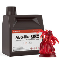 Фотополімерна смола для 3D принтера ELEGOO ABS-Like Resin V3.0+ 2000G Red
