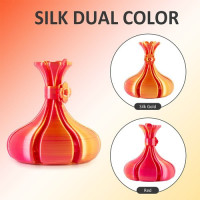 Двоколірний PLA-філамент Geeetech Silk 1 кг - золотий та червоний