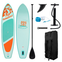 Дошка для веслування стоячи FunWater SUPFW28C 350*87*15 см зелена