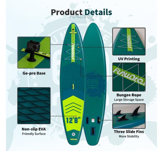 Дошка для веслування стоячи FunWater SUPFW41A 385*85*15 см