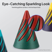 Філамент ELEGOO PLA Sparkle Red 1.75mm, екологічна паперова котушка, 1kg (50.203.0536)