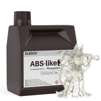 Фотополімерна смола для 3D принтера ELEGOO ABS-Like 3.0 resin 2000G Translucent