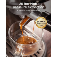 Кавоварка для еспресо HiBREW H10B, тиск екстракції 20 бар, регульована температура та об'єм чашки