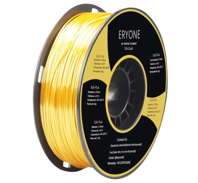 Філамент ERYONE Silk PLA 1 кг - золотистий