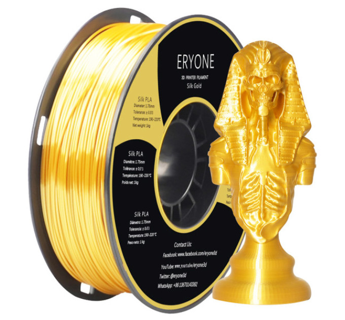 Філамент ERYONE Silk PLA 1 кг - золотистий