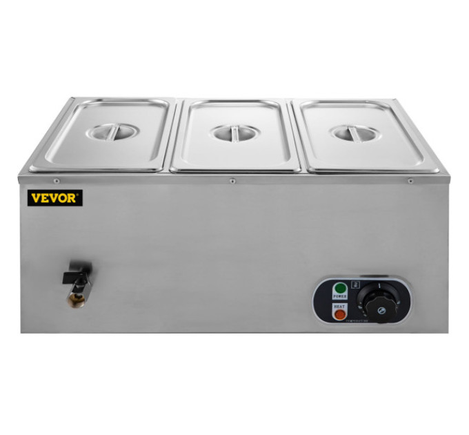 Підігрівач для буфетів VEVOR 3 x 5,3 л