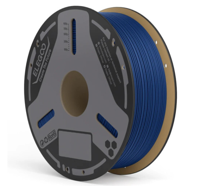 Філамент ELEGOO PLA-CF Carbon Fiber Blue 1.75mm , екологічна паперова котушка, 1kg (50.203.0966)