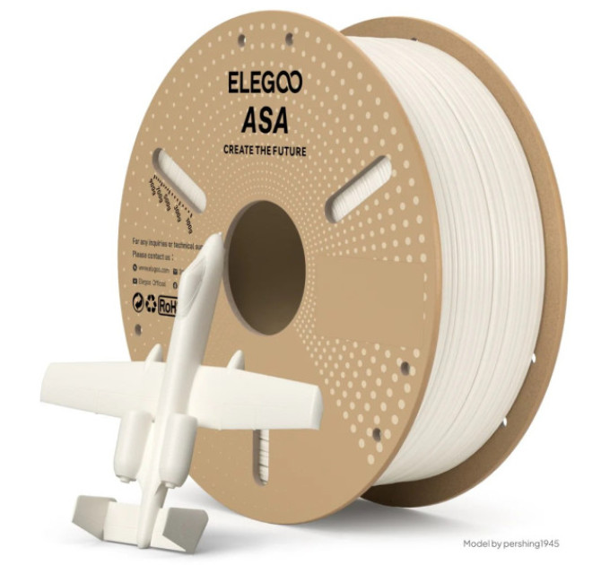 Філамент ELEGOO ASA White 1KG 1.75mm, 1kg (50.203.0709)