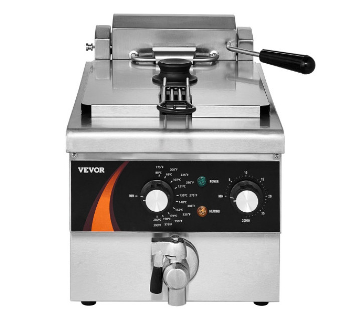 Комерційна електрична фритюрниця  VEVOR EF-6V 8,5 л, 3000Вт