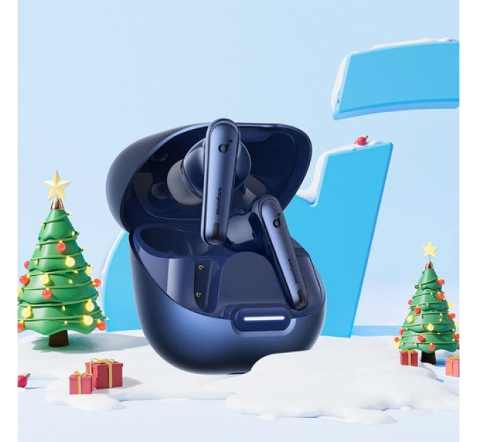 Навушники Anker Soundcore Liberty 4 NC TWS, адаптивне ANC 2.0, швидка зарядка - сині