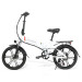 Складаний електричний мопед SAMEBIKE 20LVXD30-II, 20-дюймові шини, двигун 48 В 350 Вт - білий