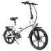 Складаний електричний мопед SAMEBIKE 20LVXD30-II, 20-дюймові шини, двигун 48 В 350 Вт - білий