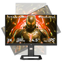 УЦІНКА! Ігровий монітор TITAN ARMY P2510S PLUS 24,5 дюйма, швидкий IPS-екран 2560*1440 16:9,  240 Гц