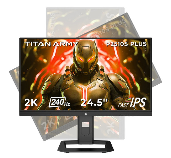 УЦІНКА! Ігровий монітор TITAN ARMY P2510S PLUS 24,5 дюйма, швидкий IPS-екран 2560*1440 16:9,  240 Гц