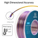 PLA-філамент Geeetech Dual Color Silk 1 кг - золотий та фіолетовий