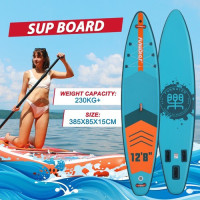 Дошка для веслування стоячи FunWater SUPFW41B 385*85*15 см синя