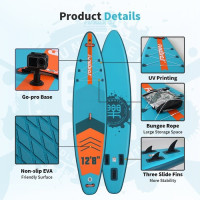 Дошка для веслування стоячи FunWater SUPFW41B 385*85*15 см синя