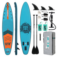 Дошка для веслування стоячи FunWater SUPFW41B 385*85*15 см синя