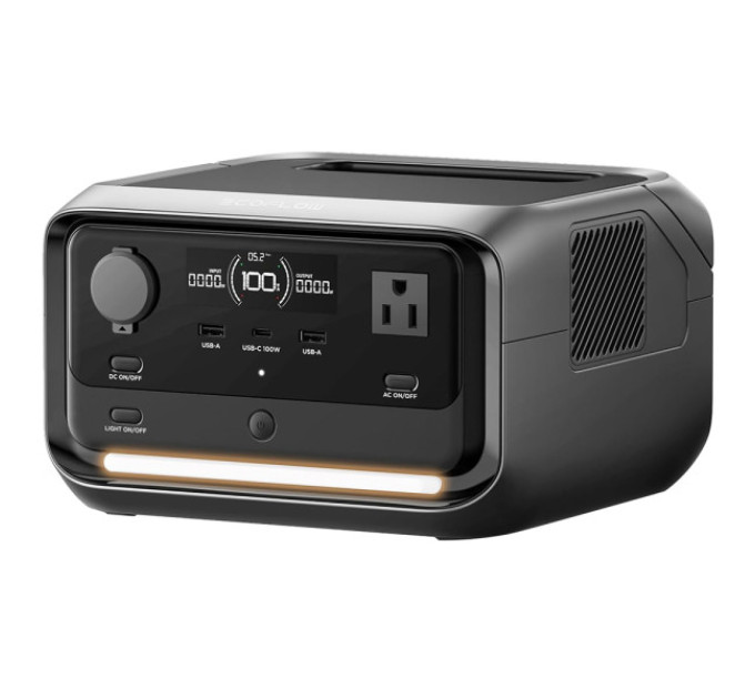 Зарядна станція EcoFlow RIVER 3 Plus, акумулятор LiFePO4 ємністю 286 Вт·год