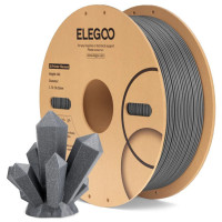 Філамент ELEGOO PLA Sparkle Dark Grey 1.75mm, екологічна паперова котушка, 1kg (50.203.0537)