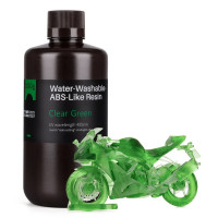 Фотополімерна смола для 3D принтера ELEGOO Water Washable ABS-Like Resin 1000G Clear Green