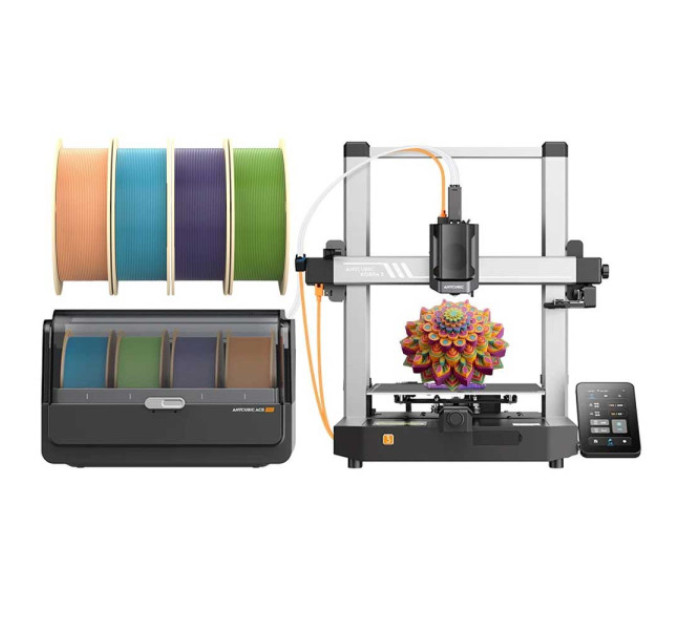 3D-принтер Anycubic Kobra 3 Combo + 4 кг нитки Pantone PLA