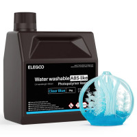 Фотополімерна смола для 3D принтера ELEGOO Water Washable ABS-Like Resin 2000G Clear Blue