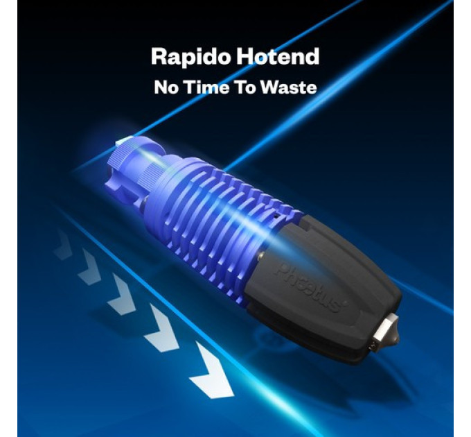 Хотенд Phaetus Rapido UHF, потік 75 мм³/с, видання Ultra High Flow, для моделей Prusa, сопло V6