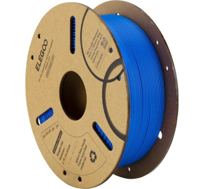 НА ВИДАЛЕННЯ Філамент ELEGOO PLA1.75mm , екологічна паперова котушка, Синій, 1kg (50.203.0068)