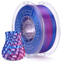 Філамент ELEGOO PLA Silk Blue Magenta 1.75mm, екологічна паперова котушка, 1kg (50.203.0663)