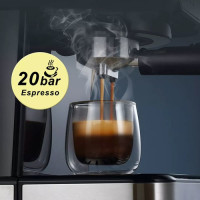 Кавоварка HiBREW H5 1050 Вт, напівавтоматична кавоварка для капучино еспресо 20 бар