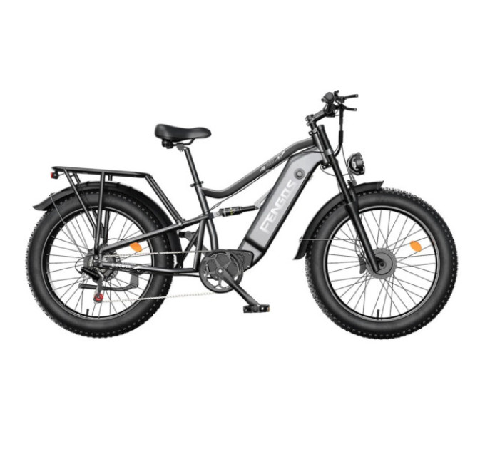 Електричний велосипед FENGQS H6PRO, двигун 1000 Вт*2, акумулятор 52 В 17,5 Аг - білий