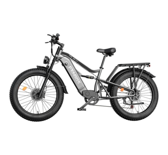 Електричний велосипед FENGQS H6PRO, двигун 1000 Вт*2, акумулятор 52 В 17,5 Аг - білий