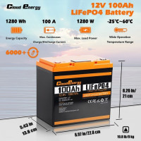Акумуляторна батарея Cloudenergy 12V 100Ah LiFePO4