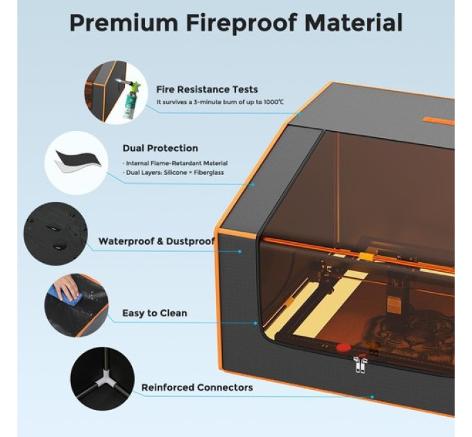 Корпус для лазерного гравірувального верстата Mecpow FC1 700×700×460 мм