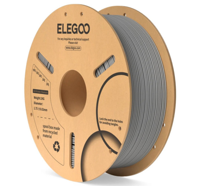 Філамент ELEGOO PLA Purple 1.75mm , екологічна паперова котушка, 1kg (50.203.0105)