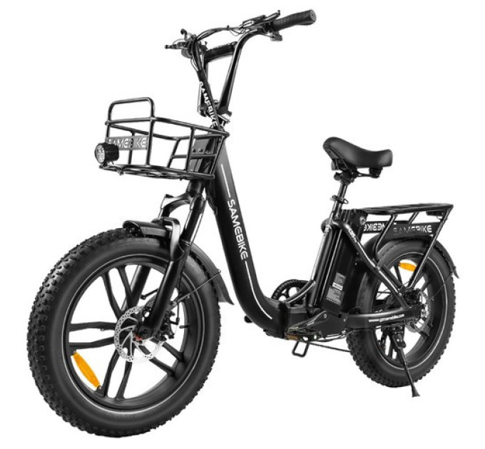 Електричний велосипед SAMEBIKE C05 Pro, двигун 500 Вт, акумулятор 36 В 13 Аг - чорний