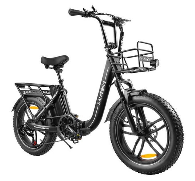 Електричний велосипед SAMEBIKE C05 Pro, двигун 500 Вт, акумулятор 36 В 13 Аг - чорний