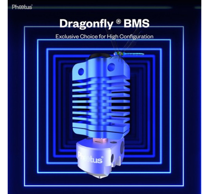 Хотенд Phaetus Dragonfly BMS для Creality Ender серії CR, синій