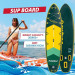 Дошка для веслування стоячи FunWater SUPFW43A 350*90*15 см жовто-зелена