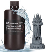 Фотополімерна смола для 3D принтера ELEGOO Water Washable V2.0 Resin 8k 1000G Space Grey