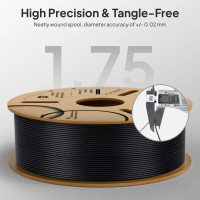 Філамент ELEGOO PLA-CF Carbon Fiber Grey 1.75mm , екологічна паперова котушка, 1kg (50.203.0463)
