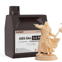 Фотополімерна смола для 3D принтера ELEGOO ABS-Like 3.0 pro resin 2000G Beige