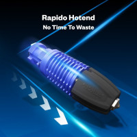 Хотенд Phaetus Rapido UHF, потік 75 мм³/с, для 3D-принтерів Prusa та сопел Volcano та V6