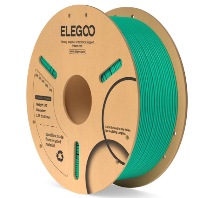 Філамент ELEGOO PLA Dark Blue 1.75mm , екологічна паперова котушка, 1kg (50.203.0068)