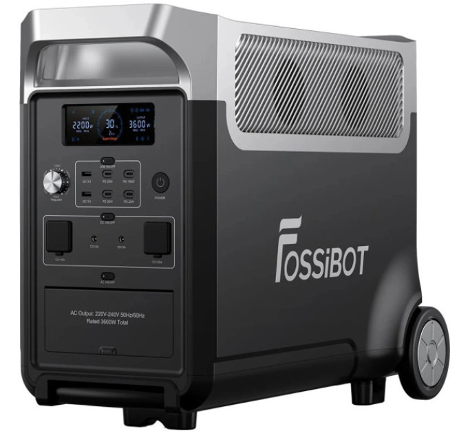 Портативна електростанція FOSSiBOT F3600 Pro + 2 додаткові батареї FB3840