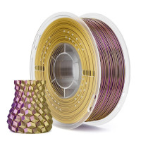 Філамент ELEGOO PLA Silk Yellow Purple 1.75mm, екологічна паперова котушка, 1kg (50.203.0706)